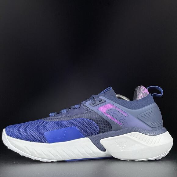 Under Armour Project Rock 5 Disrupt Men’s 11 Navy Black Cross Training Shoes NEW - Picture 7 of 10